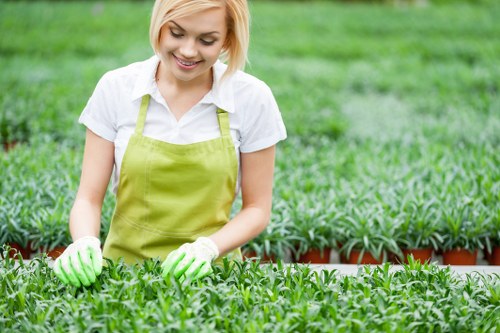 Garden service records being checked during a complaint